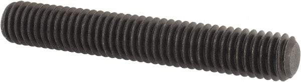 Value Collection - M6x1.00, 40mm OAL, Flat Point Set Screw - Grade 14.9 (45H) Alloy Steel, 3mm Key - Apex Tool & Supply