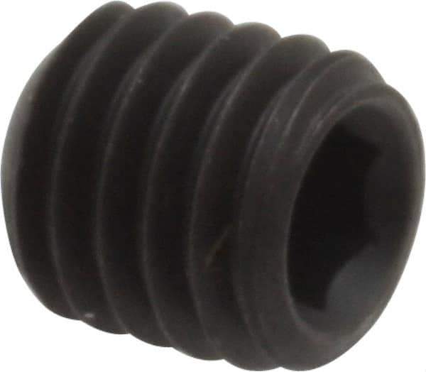 Value Collection - M8x1.25, 8mm OAL, Flat Point Set Screw - Grade 14.9 (45H) Alloy Steel, 4mm Key - Apex Tool & Supply