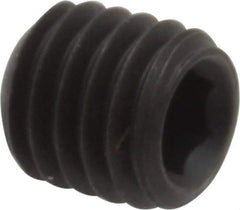 Value Collection - M8x1.25, 8mm OAL, Flat Point Set Screw - Grade 14.9 (45H) Alloy Steel, 4mm Key - Apex Tool & Supply