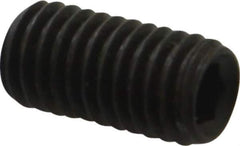 Value Collection - M8x1.25, 16mm OAL, Flat Point Set Screw - Grade 14.9 (45H) Alloy Steel, 4mm Key - Apex Tool & Supply