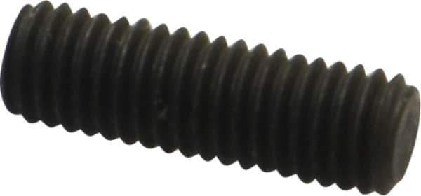 Value Collection - M8x1.25, 25mm OAL, Flat Point Set Screw - Grade 14.9 (45H) Alloy Steel, 4mm Key - Apex Tool & Supply
