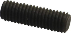 Value Collection - M8x1.25, 25mm OAL, Flat Point Set Screw - Grade 14.9 (45H) Alloy Steel, 4mm Key - Apex Tool & Supply