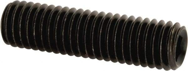 Value Collection - M8x1.25, 30mm OAL, Flat Point Set Screw - Grade 14.9 (45H) Alloy Steel, 4mm Key - Apex Tool & Supply