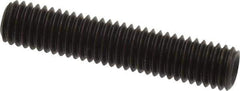 Value Collection - M8x1.25, 40mm OAL, Flat Point Set Screw - Grade 14.9 (45H) Alloy Steel, 4mm Key - Apex Tool & Supply