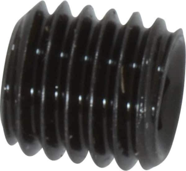 Value Collection - M10x1.50, 10mm OAL, Flat Point Set Screw - Grade 14.9 (45H) Alloy Steel, 5mm Key - Apex Tool & Supply