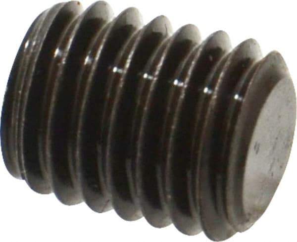 Value Collection - M10x1.50, 12mm OAL, Flat Point Set Screw - Grade 14.9 (45H) Alloy Steel, 5mm Key - Apex Tool & Supply