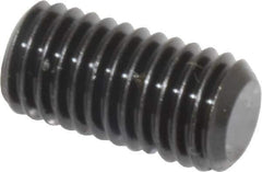 Value Collection - M10x1.50, 20mm OAL, Flat Point Set Screw - Grade 14.9 (45H) Alloy Steel, 5mm Key - Apex Tool & Supply