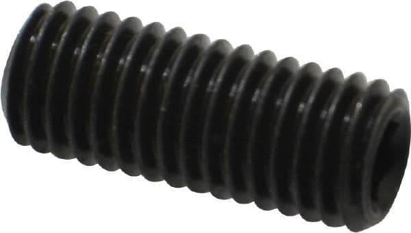 Value Collection - M10x1.50, 25mm OAL, Flat Point Set Screw - Grade 14.9 (45H) Alloy Steel, 5mm Key - Apex Tool & Supply
