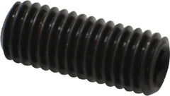 Value Collection - M10x1.50, 25mm OAL, Flat Point Set Screw - Grade 14.9 (45H) Alloy Steel, 5mm Key - Apex Tool & Supply
