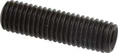 Value Collection - M10x1.50, 35mm OAL, Flat Point Set Screw - Grade 14.9 (45H) Alloy Steel, 5mm Key - Apex Tool & Supply