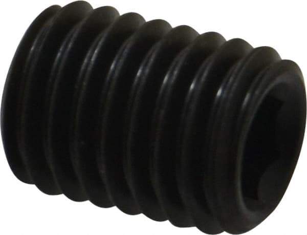 Value Collection - M12x1.75, 16mm OAL, Flat Point Set Screw - Grade 14.9 (45H) Alloy Steel, 6mm Key - Apex Tool & Supply