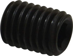 Value Collection - M12x1.75, 16mm OAL, Flat Point Set Screw - Grade 14.9 (45H) Alloy Steel, 6mm Key - Apex Tool & Supply