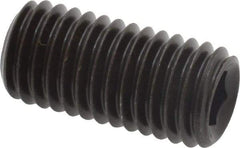 Value Collection - M12x1.75, 25mm OAL, Flat Point Set Screw - Grade 14.9 (45H) Alloy Steel, 6mm Key - Apex Tool & Supply