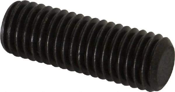 Value Collection - M12x1.75, 35mm OAL, Flat Point Set Screw - Grade 14.9 (45H) Alloy Steel, 6mm Key - Apex Tool & Supply