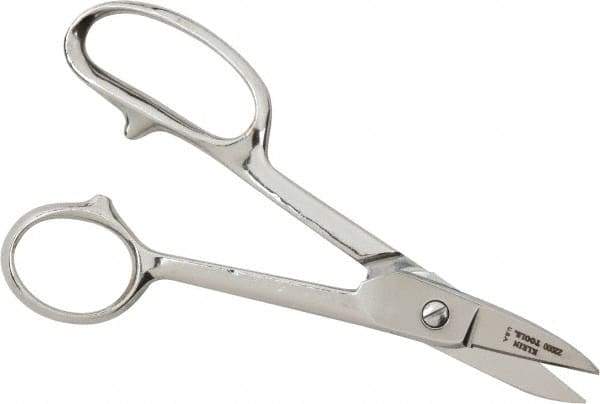 Heritage Cutlery - 1-3/8" LOC, 7" OAL Chrome Plated High Leverage Shears - Right Hand, Chrome Plated Straight Handle, For General Purpose Use - Apex Tool & Supply