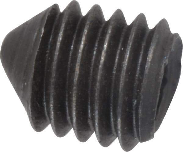 Value Collection - M5x0.80, 6mm OAL, Cone Point Set Screw - Grade 14.9 (45H) Alloy Steel, 2.5mm Key - Apex Tool & Supply