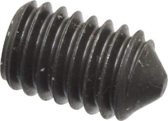 Value Collection - M6x1.00, 10mm OAL, Cone Point Set Screw - Grade 14.9 (45H) Alloy Steel, 3mm Key - Apex Tool & Supply