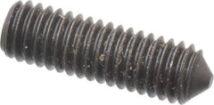 Value Collection - M6x1.00, 20mm OAL, Cone Point Set Screw - Grade 14.9 (45H) Alloy Steel, 3mm Key - Apex Tool & Supply