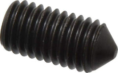Value Collection - M10x1.50, 20mm OAL, Cone Point Set Screw - Grade 14.9 (45H) Alloy Steel, 5mm Key - Apex Tool & Supply