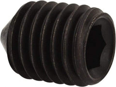 Value Collection - M12x1.75, 16mm OAL, Cone Point Set Screw - Grade 14.9 (45H) Alloy Steel, 6mm Key - Apex Tool & Supply