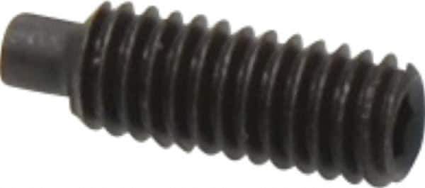 Value Collection - M4x0.70, 12mm OAL, Dog Point Set Screw - Grade 14.9 (45H) Alloy Steel, 2mm Key - Apex Tool & Supply