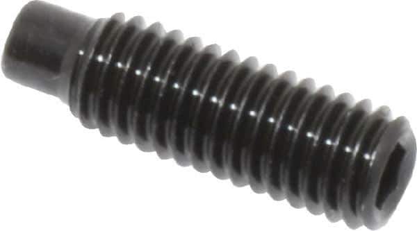 Value Collection - M5x0.80, 16mm OAL, Dog Point Set Screw - Grade 14.9 (45H) Alloy Steel, 2.5mm Key - Apex Tool & Supply