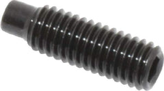 Value Collection - M5x0.80, 16mm OAL, Dog Point Set Screw - Grade 14.9 (45H) Alloy Steel, 2.5mm Key - Apex Tool & Supply
