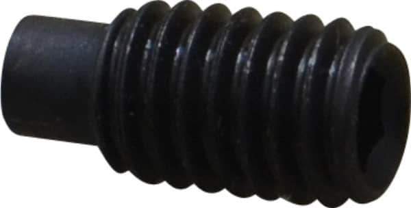 Value Collection - M6x1.00, 12mm OAL, Dog Point Set Screw - Grade 14.9 (45H) Alloy Steel, 3mm Key - Apex Tool & Supply