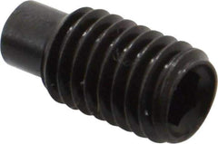 Value Collection - M8x1.25, 16mm OAL, Dog Point Set Screw - Grade 14.9 (45H) Alloy Steel, 4mm Key - Apex Tool & Supply