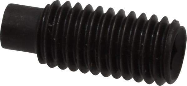 Value Collection - M8x1.25, 20mm OAL, Dog Point Set Screw - Grade 14.9 (45H) Alloy Steel, 4mm Key - Apex Tool & Supply