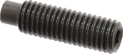 Value Collection - M10x1.50, 35mm OAL, Dog Point Set Screw - Grade 14.9 (45H) Alloy Steel, 5mm Key - Apex Tool & Supply