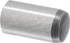 Value Collection - 3mm Diam x 6mm Pin Length Grade 8 Alloy Steel Precision Dowel Pin - Bright Finish, 1 Rounded End - Apex Tool & Supply
