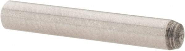 Value Collection - 3mm Diam x 20mm Pin Length Grade 8 Alloy Steel Precision Dowel Pin - Bright Finish, 1 Rounded End - Apex Tool & Supply