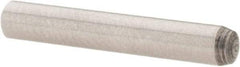 Value Collection - 3mm Diam x 20mm Pin Length Grade 8 Alloy Steel Precision Dowel Pin - Bright Finish, 1 Rounded End - Apex Tool & Supply