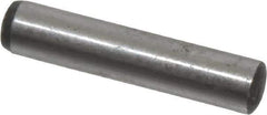 Value Collection - 4mm Diam x 20mm Pin Length Grade 8 Alloy Steel Precision Dowel Pin - Bright Finish, 1 Rounded End - Apex Tool & Supply