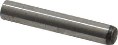 Value Collection - 4mm Diam x 24mm Pin Length Grade 8 Alloy Steel Precision Dowel Pin - Bright Finish, 1 Rounded End - Apex Tool & Supply