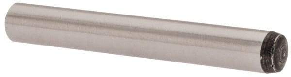 Value Collection - 4mm Diam x 30mm Pin Length Grade 8 Alloy Steel Precision Dowel Pin - Bright Finish, 1 Rounded End - Apex Tool & Supply
