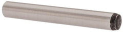 Value Collection - 4mm Diam x 30mm Pin Length Grade 8 Alloy Steel Precision Dowel Pin - Bright Finish, 1 Rounded End - Apex Tool & Supply