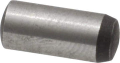 Value Collection - 5mm Diam x 12mm Pin Length Grade 8 Alloy Steel Precision Dowel Pin - Bright Finish, 1 Rounded End - Apex Tool & Supply