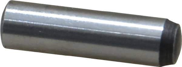 Value Collection - 5mm Diam x 18mm Pin Length Grade 8 Alloy Steel Precision Dowel Pin - Bright Finish, 1 Rounded End - Apex Tool & Supply