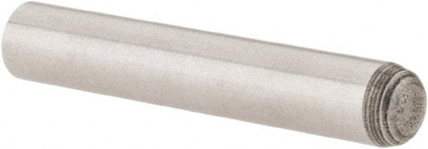 Value Collection - 5mm Diam x 30mm Pin Length Grade 8 Alloy Steel Precision Dowel Pin - Bright Finish, 1 Rounded End - Apex Tool & Supply