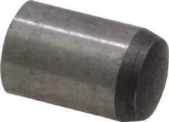 Value Collection - 6mm Diam x 10mm Pin Length Grade 8 Alloy Steel Precision Dowel Pin - Bright Finish, 1 Rounded End - Apex Tool & Supply