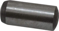 Value Collection - 6mm Diam x 14mm Pin Length Grade 8 Alloy Steel Precision Dowel Pin - Bright Finish, 1 Rounded End - Apex Tool & Supply