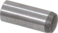 Value Collection - 6mm Diam x 16mm Pin Length Grade 8 Alloy Steel Precision Dowel Pin - Bright Finish, 1 Rounded End - Apex Tool & Supply