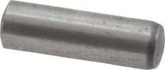 Value Collection - 6mm Diam x 20mm Pin Length Grade 8 Alloy Steel Precision Dowel Pin - Bright Finish, 1 Rounded End - Apex Tool & Supply