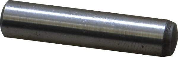 Value Collection - 6mm Diam x 28mm Pin Length Grade 8 Alloy Steel Precision Dowel Pin - Bright Finish, 1 Rounded End - Apex Tool & Supply