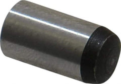 Value Collection - 8mm Diam x 16mm Pin Length Grade 8 Alloy Steel Precision Dowel Pin - Bright Finish, 1 Rounded End - Apex Tool & Supply