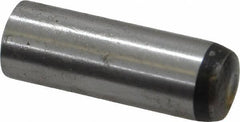 Value Collection - 8mm Diam x 24mm Pin Length Grade 8 Alloy Steel Precision Dowel Pin - Bright Finish, 1 Rounded End - Apex Tool & Supply