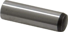 Value Collection - 8mm Diam x 28mm Pin Length Grade 8 Alloy Steel Precision Dowel Pin - Bright Finish, 1 Rounded End - Apex Tool & Supply