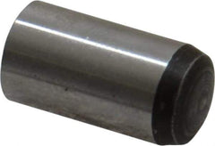 Value Collection - 10mm Diam x 20mm Pin Length Grade 8 Alloy Steel Precision Dowel Pin - Bright Finish, 1 Rounded End - Apex Tool & Supply